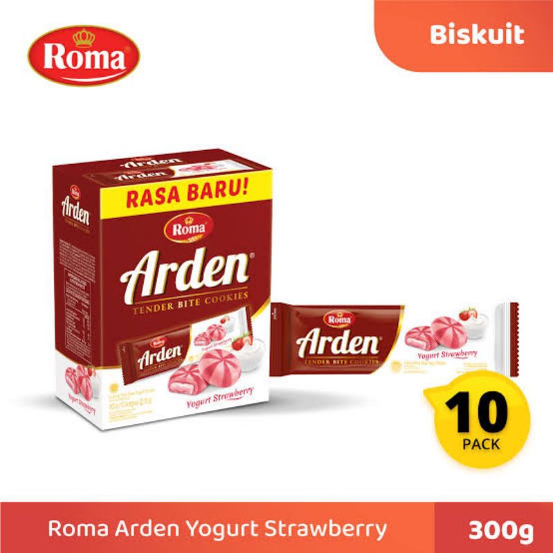 

Arden kukis rasa strawberry 27g per box isi 10 bungkus