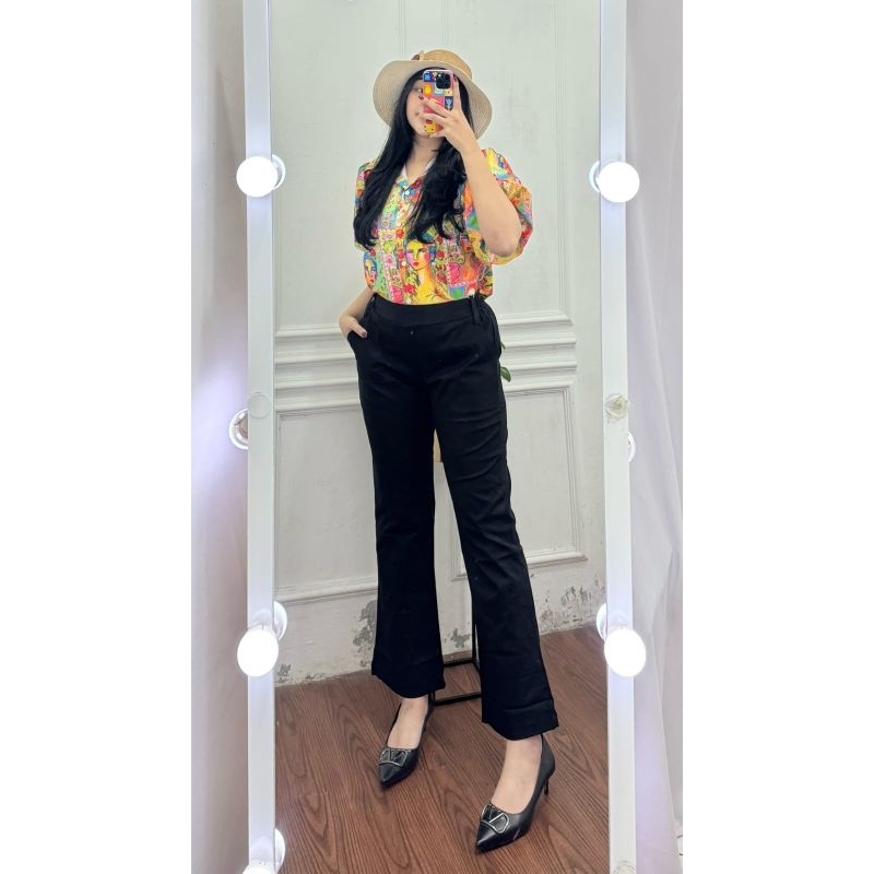 celana cutbray Fauzira bahan double strech tebal/Termurah