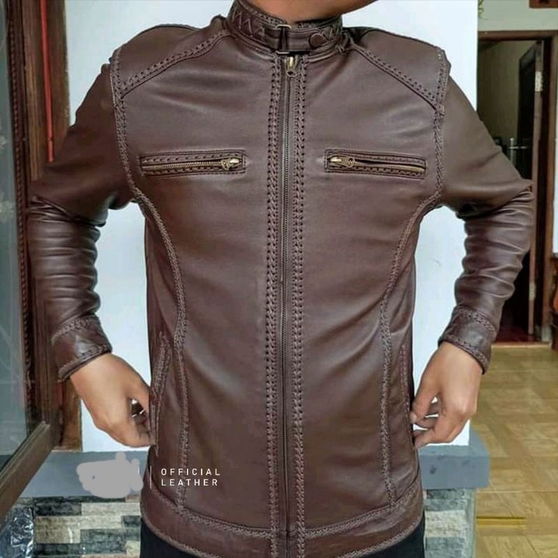 1000% Jaket kulit asli original model sulam asli Garut