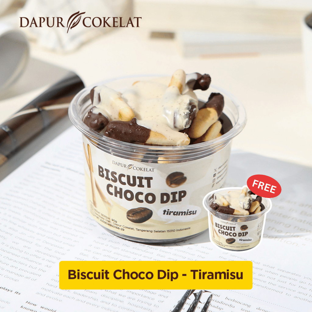 

[BUY 1 GET 1] DAPUR COKELAT - Biscuit Choco Dip Tiramisu | Biskuit Baluran Cokelat