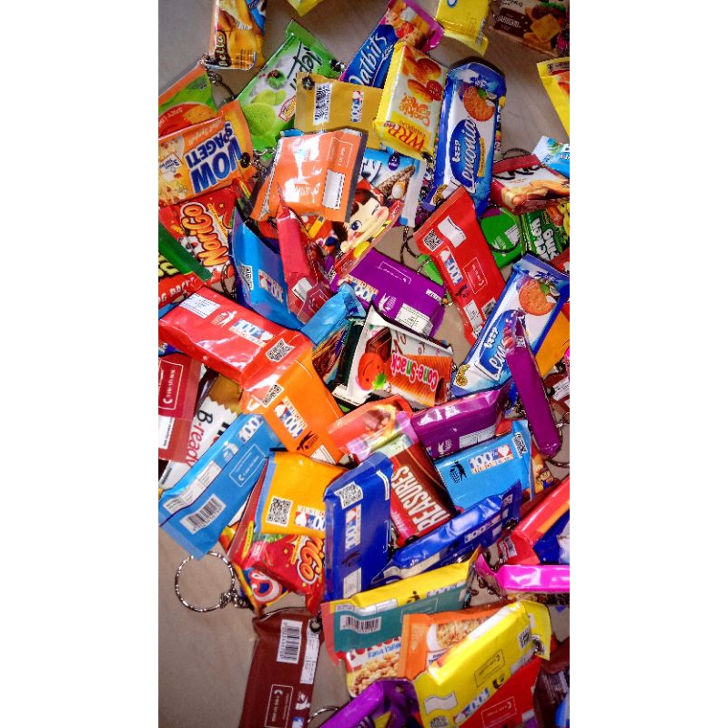 Gantungan Kunci Snack Murah Ganci Snack Mini Ganci Miniatur