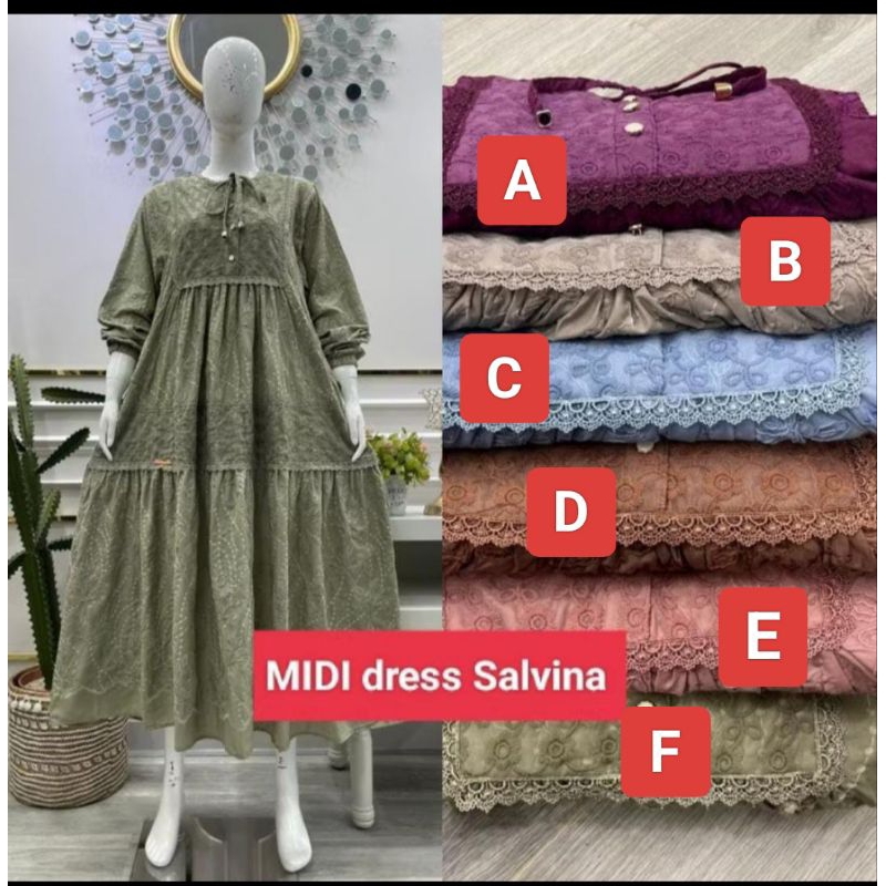 GAMIS RENDA TILE KATBOL ORI SALVINA YS GAMIS LEBARAN