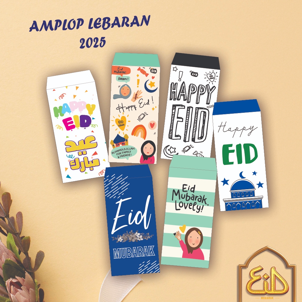 

( 10 PCS ) AMPLOP LEBARAN UNIK /EID MUBARAK IDUL FITRI RAMADHAN AMPLOP ANGPAO /AMPLOP BESAR