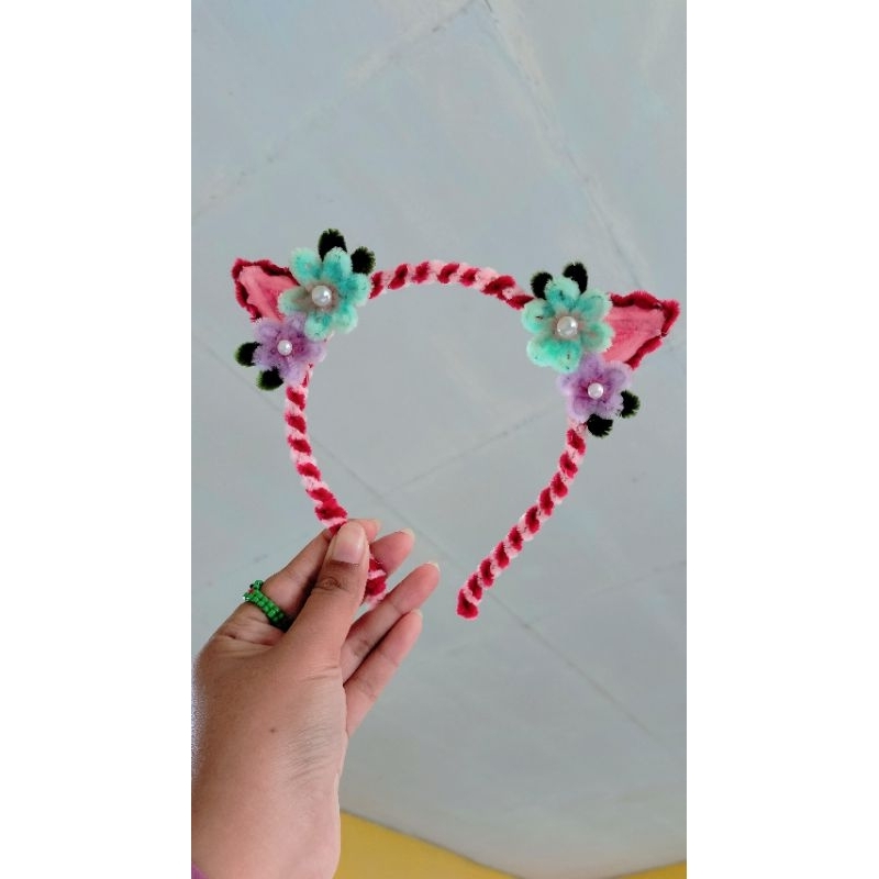 [BIBIEY] Bando kucing || Kawat bulu || Bando lucu