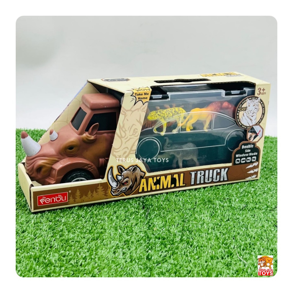 Mainan Mobil Truk hewan - Mainan Truk Binatang - Truk Animal