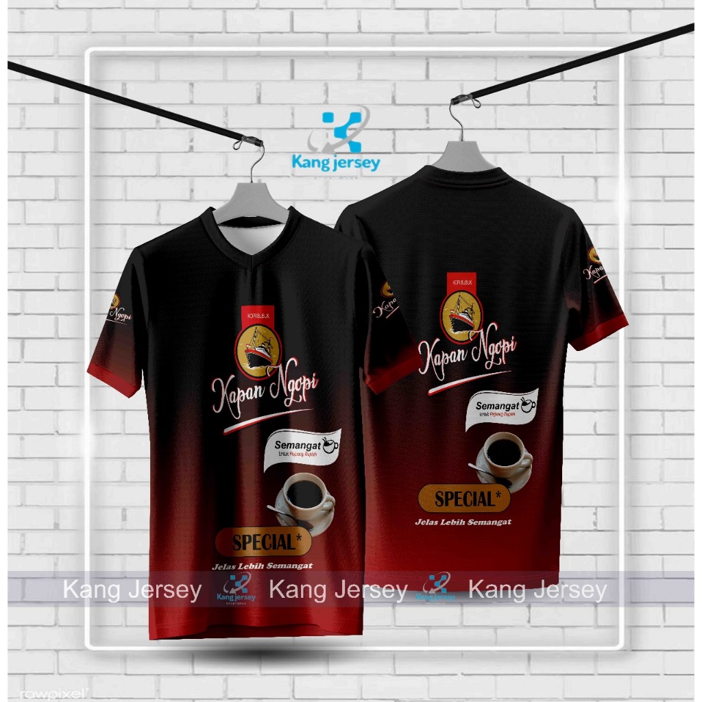 baju kapan ngopi/kapal api keren full printing