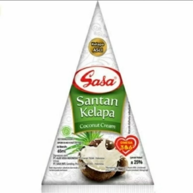 

Sasa Santan Kelapa 65ml 1(satu) pc