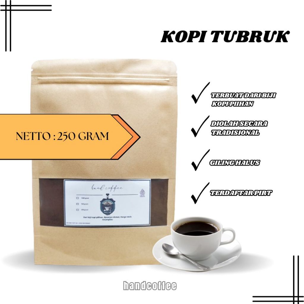 

Kopi TUBRUK Original 250 gram Murah Harga Grosir