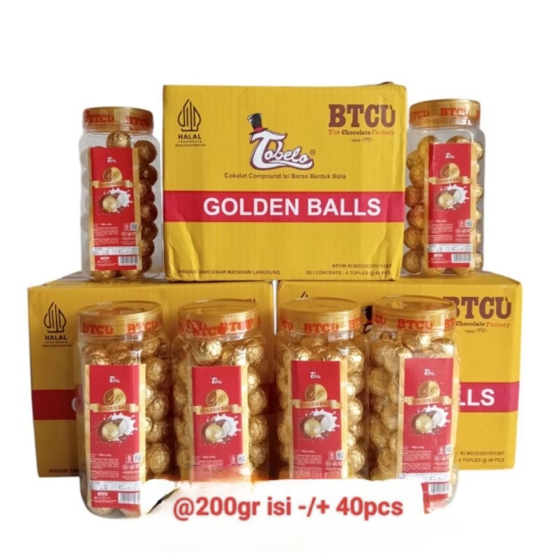 

GOLDEN BALLS TOBELO COKLAT TOPLES 200GR ISI 40BIJI EXP 2026