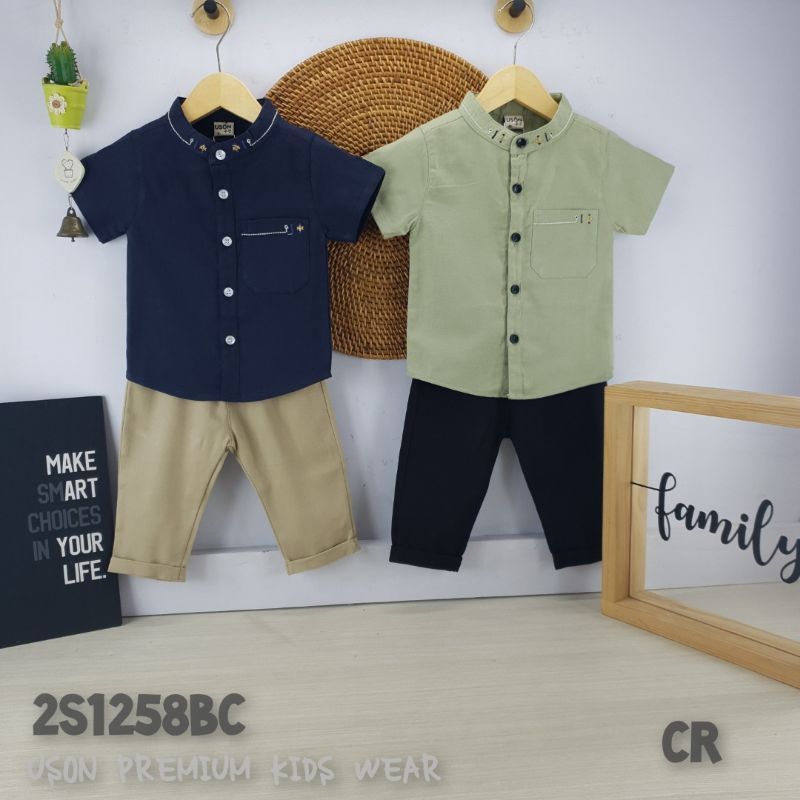 SETELAN KEMEJA USON ANAK COWOK KOKO KEMKO BABY BOY SKM