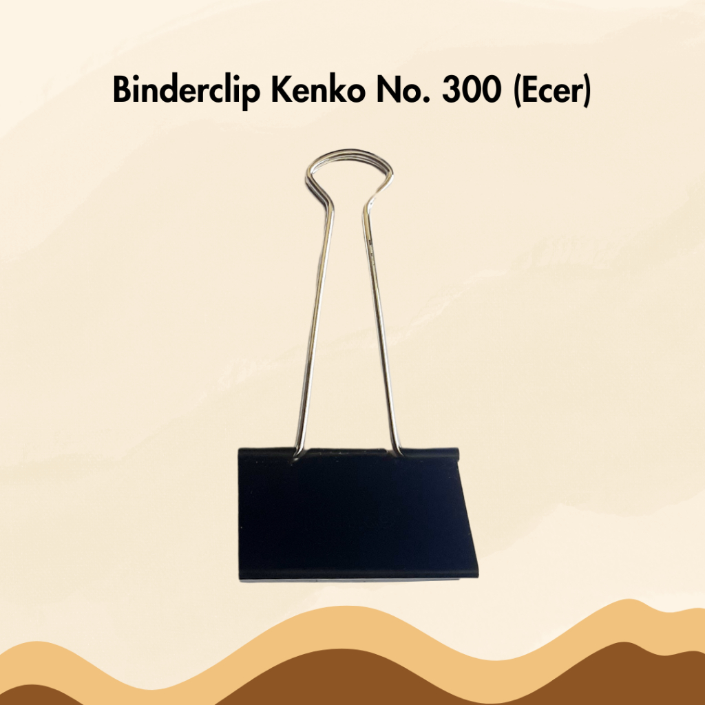 

Binder Clip Kenko No 300 Satuan Ecer Per Pcs Paper Clips Penjepit Klip Kertas Besar
