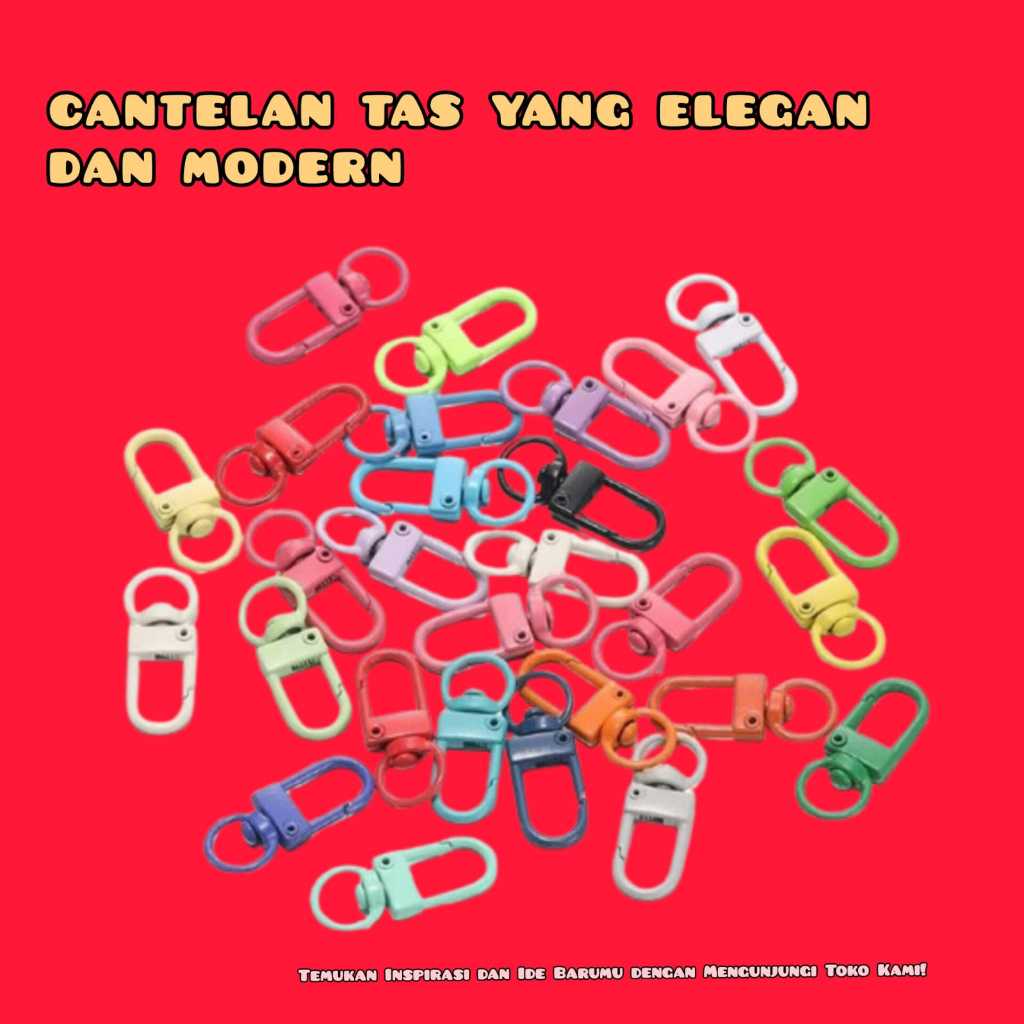 Centelan Tas 13M/Centelan Tas Warna-Warni/25pcs