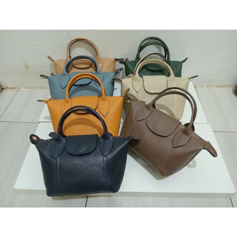 Tas kulit wanita tas papirut asli garut model longchem