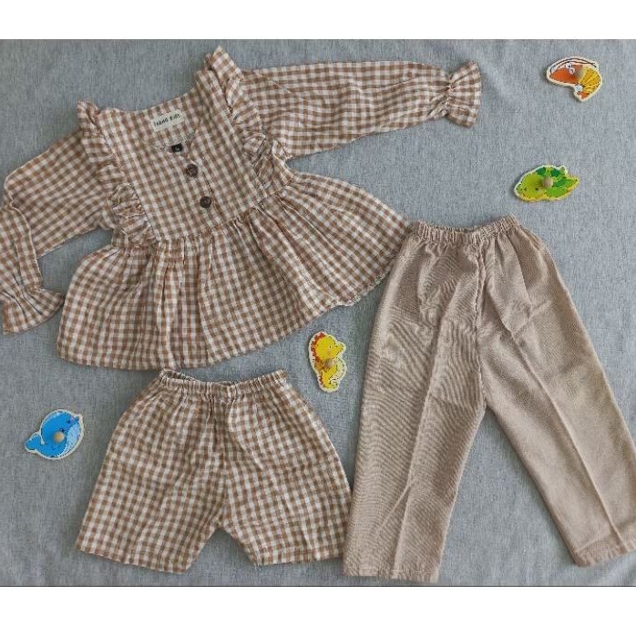 Preloved baju muslim anak Ramies set girls size M
