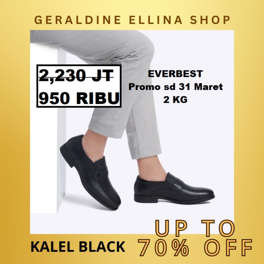 Sepatu Everbest pria 100% original SALE seri KALEL