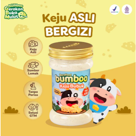 

BUMBOO Keju Bubuk Asli - Keju MPASI Anak - Sumber Lemak & Protein