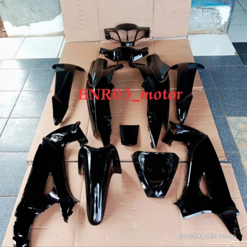 Cover Body Halus Motor Honda Karisma D 125 Hitam