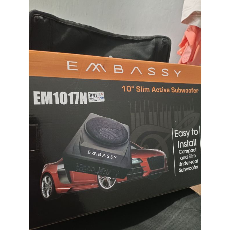 SUBWOOFER KOLONG EMBASSY EM 1017N 