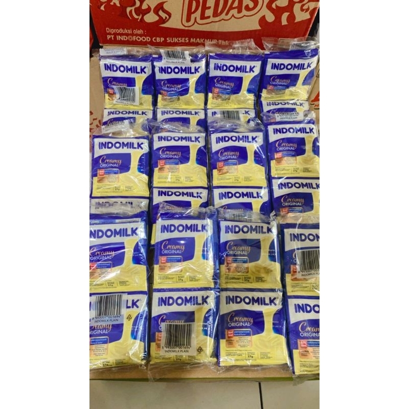 

6 SACHET Indomilk susu kental manis renteng sachet (37gr x 6 ) 1 pak isi 6 vanila