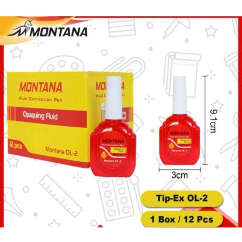 Tipex Montana / tipex bagus / tipex kertas / tipex murah / tipex cair
