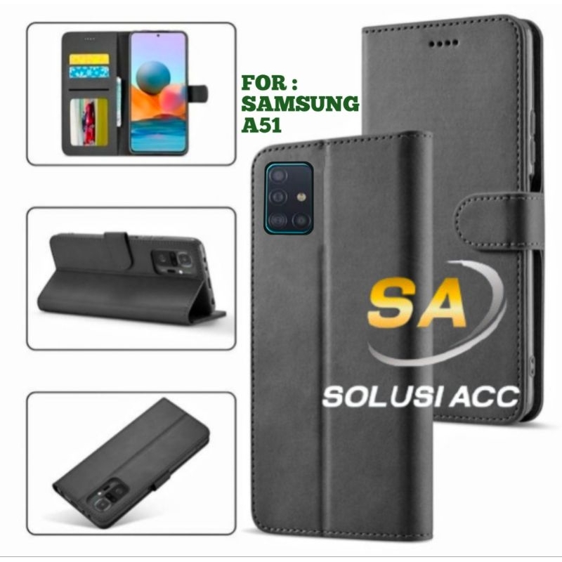 CASE DOMPET SAMSUNG A51 FLIP COVER WALLET SARUNG HP CASING HP