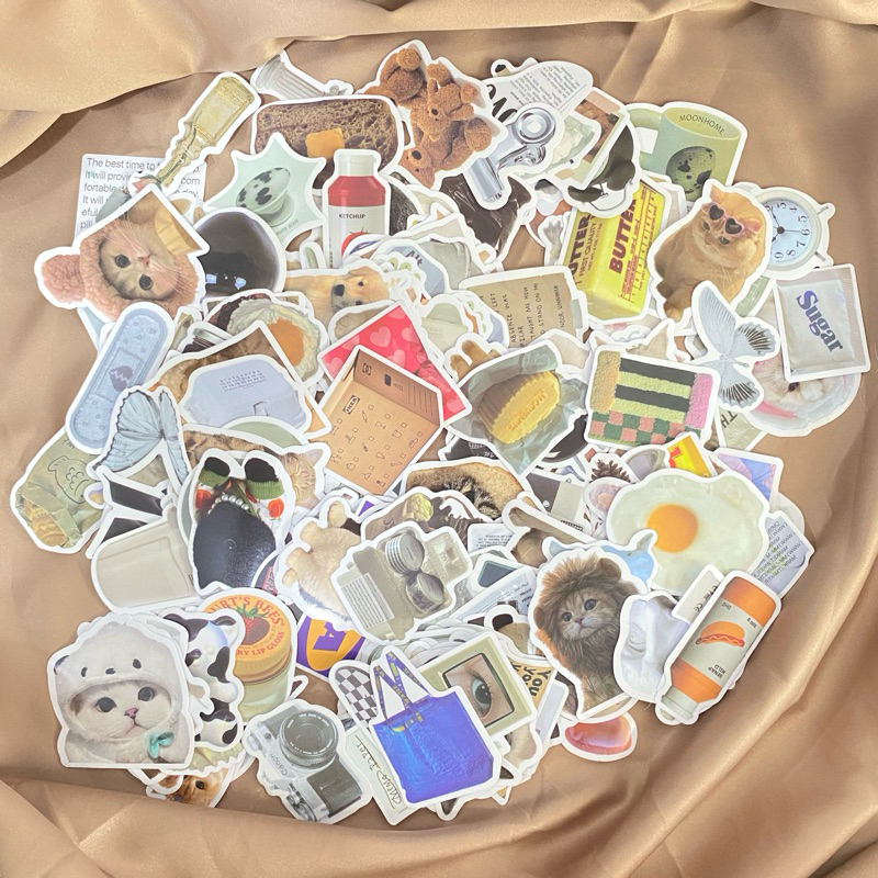 

stiker aesthetic random murah
