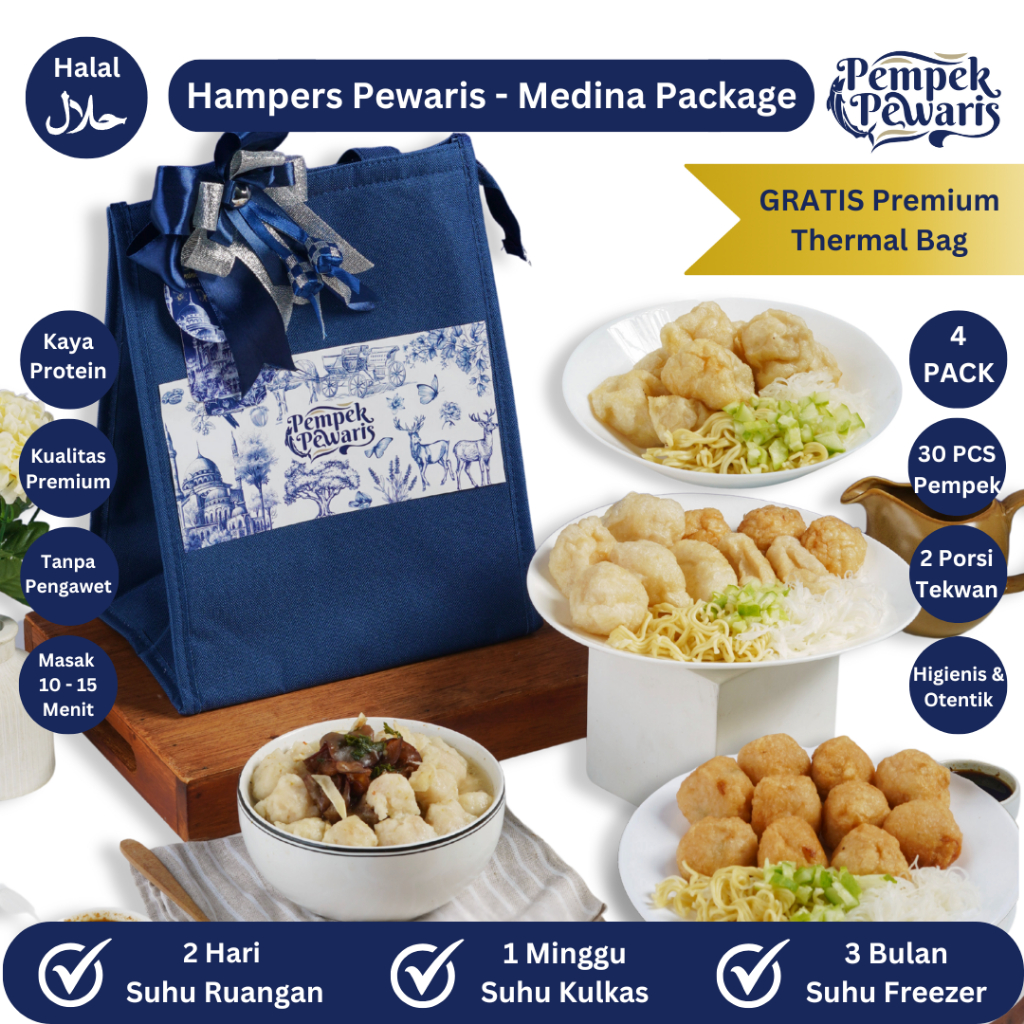 

Pempek Pewaris - Hampers Ramadhan Exclusive - Medina Package Isi 4 Pack