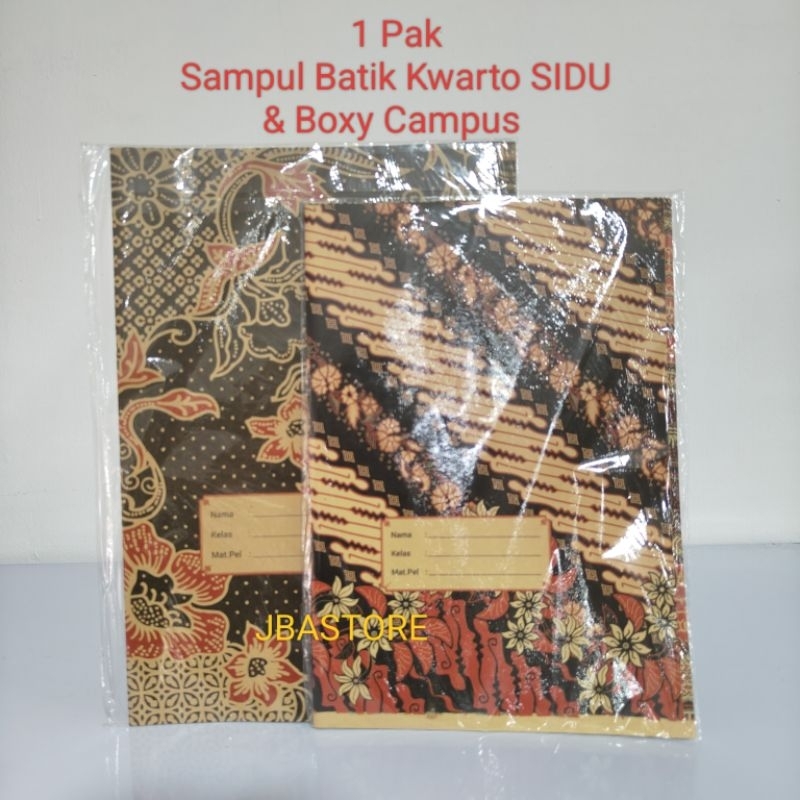 

1 Pak Sampul Buku Batik Kwarto SIDU dan Boxy Campus isi 20 Lembar