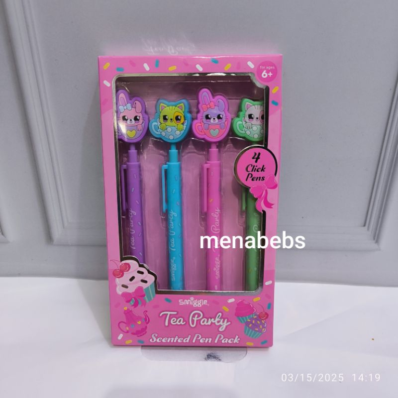 

Smiggle Scented Tea Party Pen Pack ori store