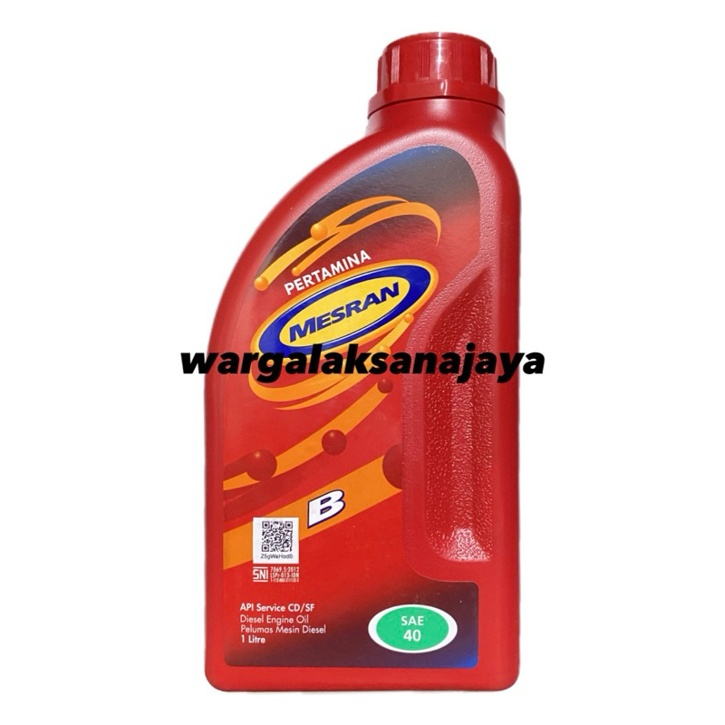 1 Liter Oli Mesran (B) SAE 40 Oli Mesin Penggerak Diesel [Mesran]