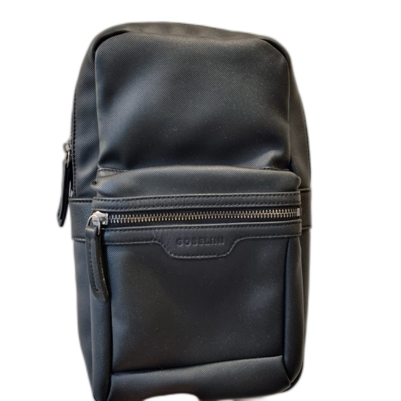 Preloved Gobelini tas sling bag pria like new original 100% leather polyester