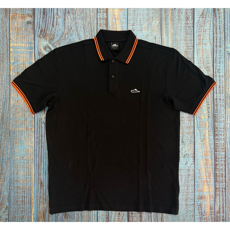 Polo Atticus - Classic Tipped Polo Black Orange Official Merchandise