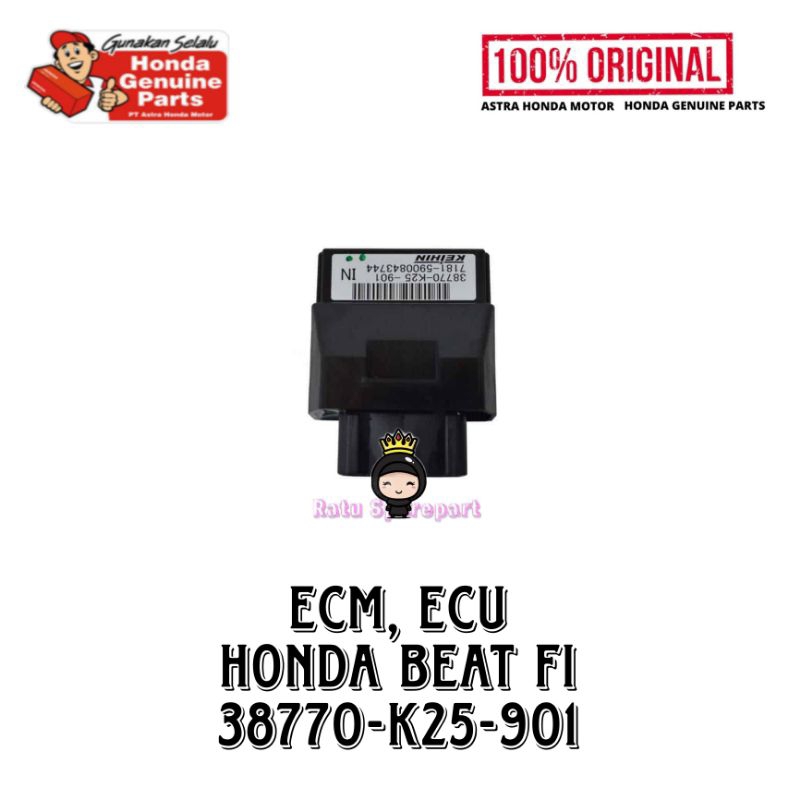 ECM, ECU HONDA BEAT FI ORIGINAL - 38770K25901 - PGM-FI UNIT BEAT FI K25 - ECM BeAT FI - ECU BeAT FI 