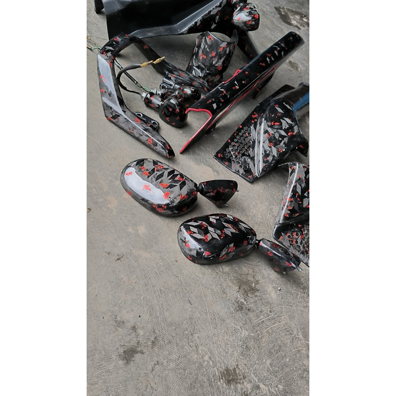 Carbon Kevlar Forged Pita Merah Ninja RR Old Fullset