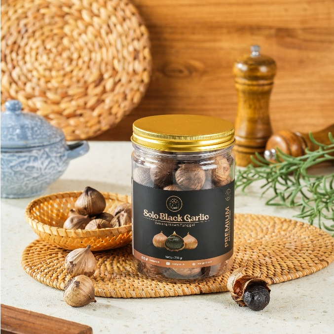 

TRUorganic Black Garlic Reguler 250gr - Bawang Hitam Tunggal | Bawang Putih Tunggal Hitam