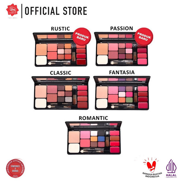 VIVA MAKE UP KIT - 4 IN 1 TWO WAY CAKE, BLUSH ON, EYE SHADOW, LIPSTICK // JSELECTIV X JHON KOSMETIK 
