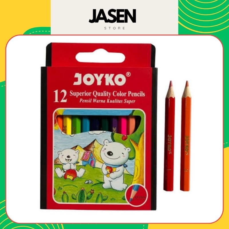 

Pensil Warna PREMIUM JOYKO 12 Warna Pendek CP-S12