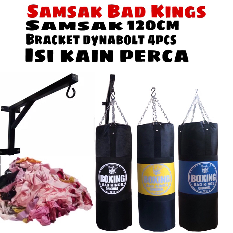 Paket Hemat Lengkap.. Samsak 120cm Plus ISI Plus Gantungan - Sansak Tinju - Samsak Gantung tinju MMA