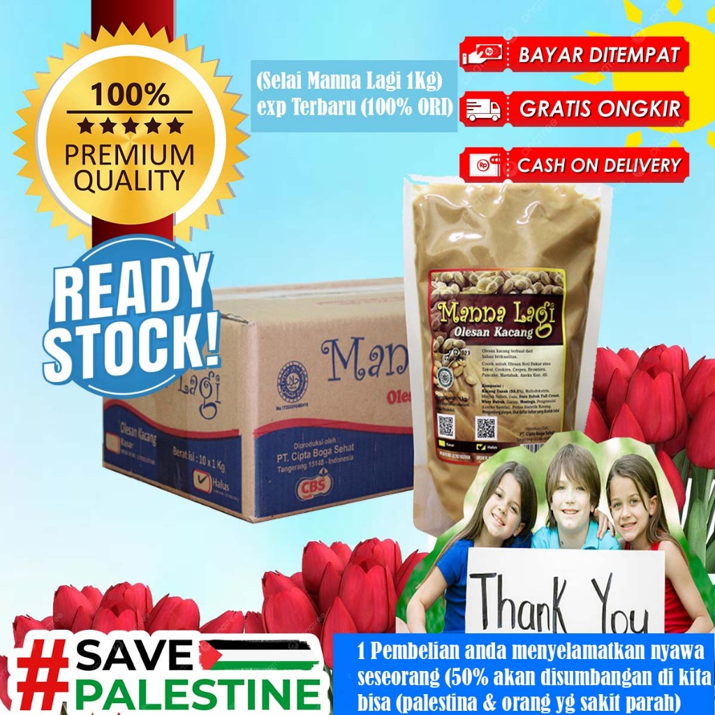 

MANNA LAGI SELAI KACANG 1 KG - HALUS / KASAR