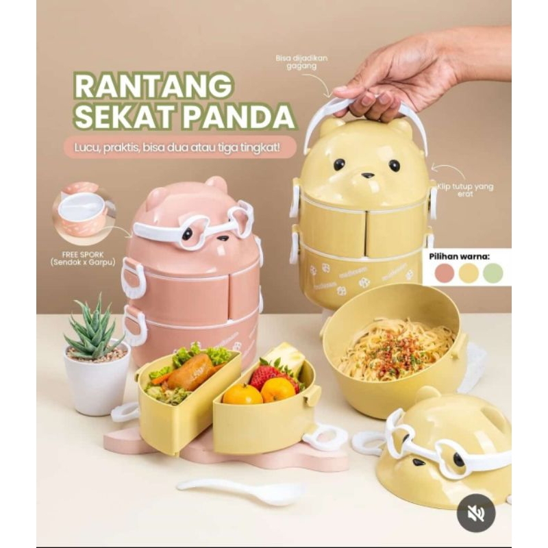 RANTANG SEKAT PANDA LOVENIA/RANTANG SUSUN 3 DAN 4 CANTIK