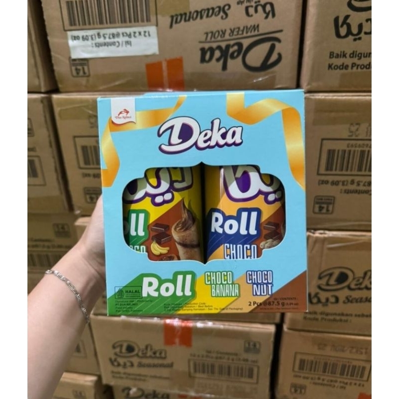 Deka Wafer Roll 87.5gr Isi 2 Kaleng - Deka Isi 2 Wafer Roll
