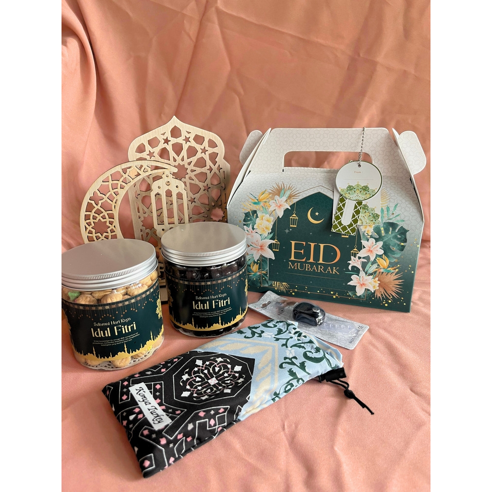 

Paket Souvenirs Hampers Kue Kering Lebaran Idul Fitri Eid Mubarak 400 ml