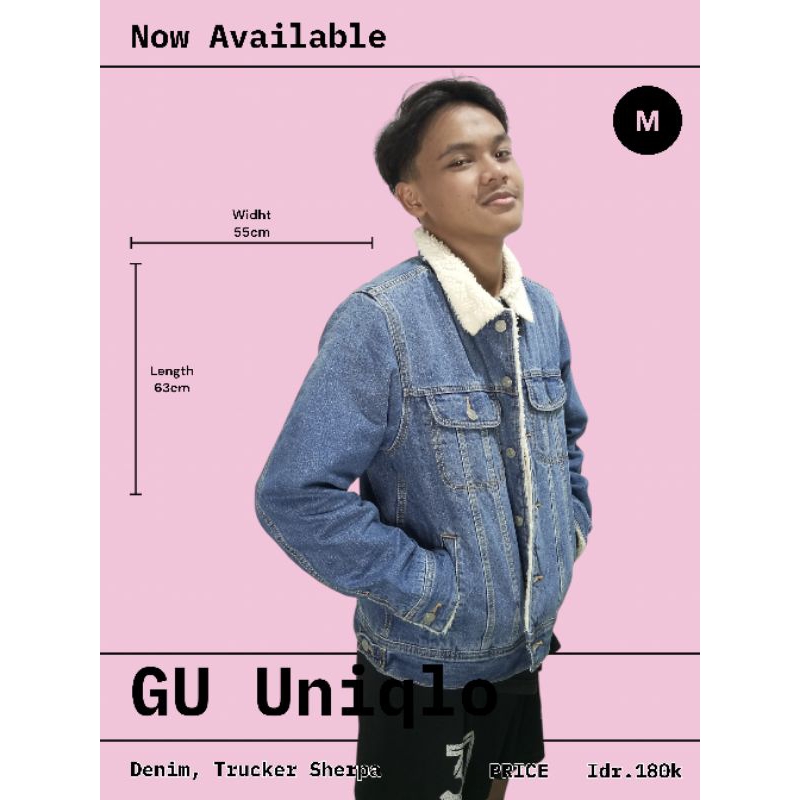 Uniqlo trucker sherpa jacket