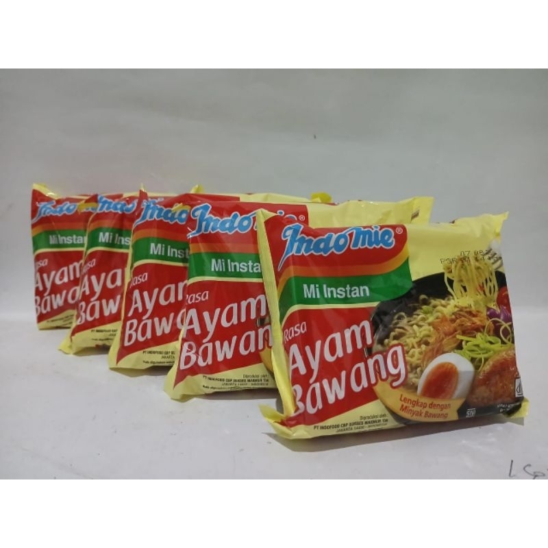 

Indomie Ayam Bawang 69 g paket isi 5 pcs