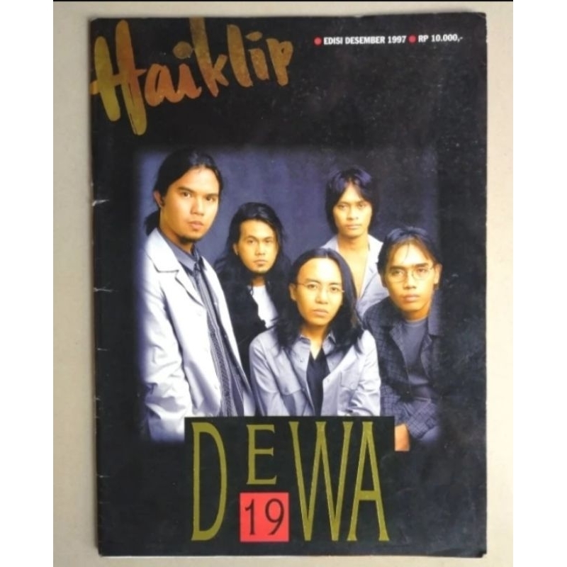 Majalah Hai Klip Desember 1997 : DEWA 19