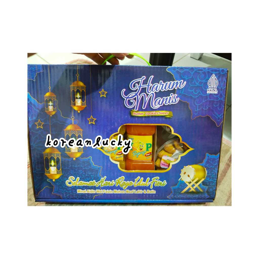 

2025 HAMPERS bag tenteng kotak 4 KUE kering 2 SIRUP IDUL FITRI COCOK UNTUK LEBARAN PARCEL GIFT BINGKISAN kado lebaran
