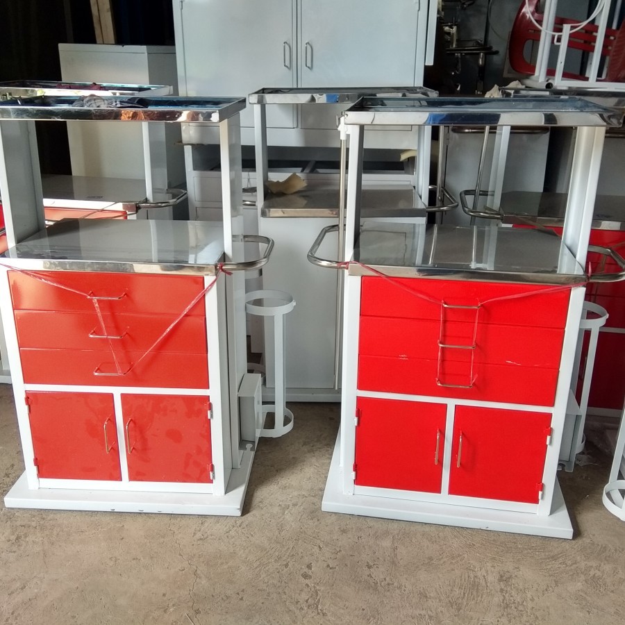 Trolley Emergency Standar Stainless / Trolley Emergency Standar Besi / Trolley Emergency Deluxe Besi