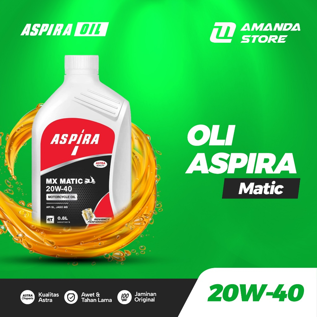 Oli Motor MATIC ASPIRA 20W-40 20W40MX Original