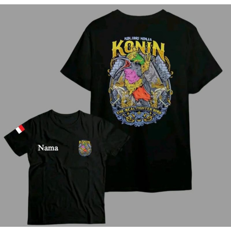 KAOS/TSHIRT KOLIBRI NINJA KONIN BAHAN KATUN COMBED