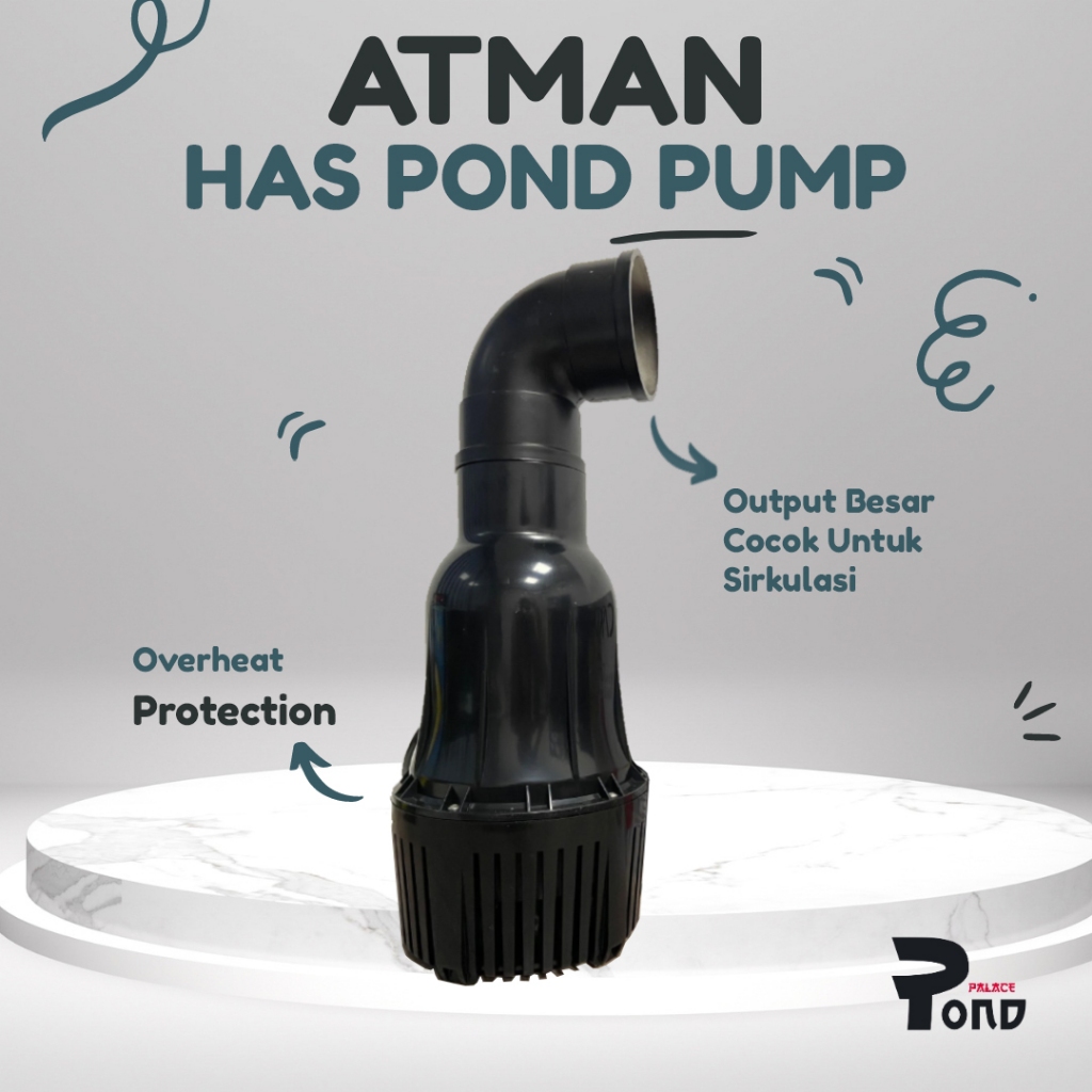 Pompa Kolam Ikan Koi Sirkulasi Atman HAS 25000 LPH Water Pump Celup